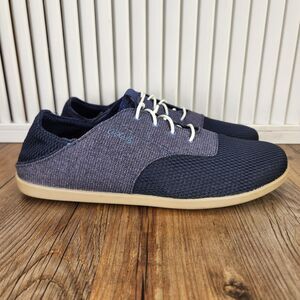 Olukai Waialua Lace Womens Size 8.5 Navy Blue Boho Beach Casual Sneakers Shoes